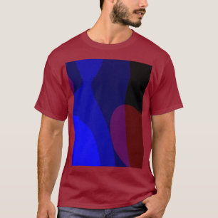 Camiseta Resumen Rojo Y Azul Artículo 601