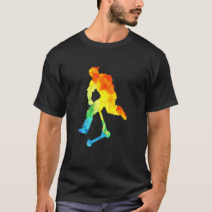 Camiseta Resumen Scootering Polygon Tie Dye Scooter Stunt