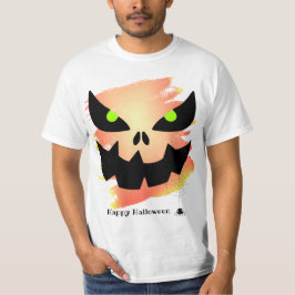 Camiseta Resumen Spooky Jack o'Lantern Face Halloween
