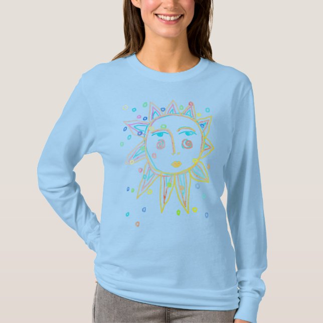Camiseta Resumen Sun Face Wearable Art (Anverso)