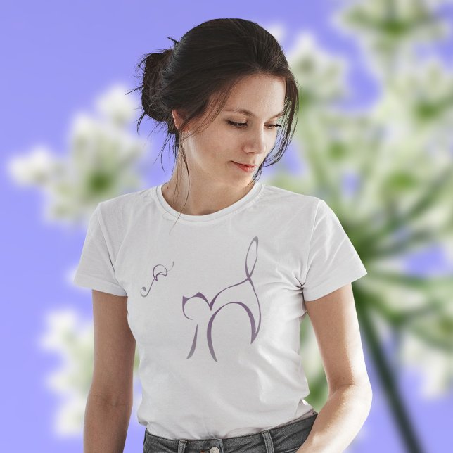 Camiseta Resumen SuNi Cat en Plum (Subido por el creador)