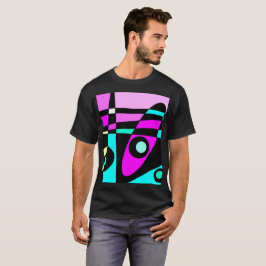 Camiseta Resumen Surfing Turquoise Hot Pink Yellow Black