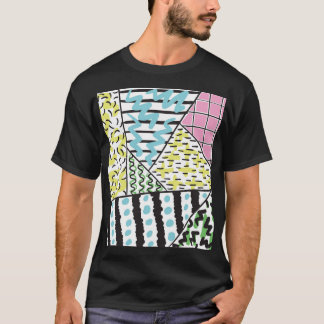 Camiseta Resumen Tres: Arte De Fondo Dibujado A Mano