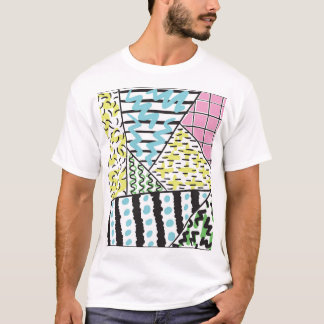 Camiseta Resumen Tres: Arte De Fondo Dibujado A Mano