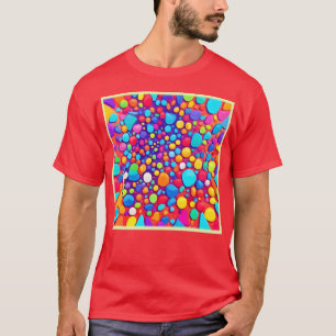 Camiseta Resumen vibrante Kaleidoscope
