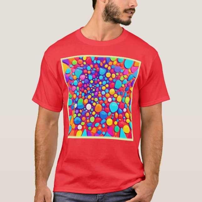 Camiseta Resumen vibrante Kaleidoscope (Anverso)