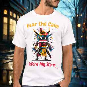 Camiseta Resumen Vibrante Samurai Warrior T-Shirt