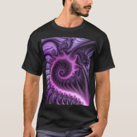 Resumen Vivid Guay Pink Purple Fractal Art Spiral