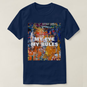 Camiseta Resumen vivo - Caos por pintura al petróleo en la
