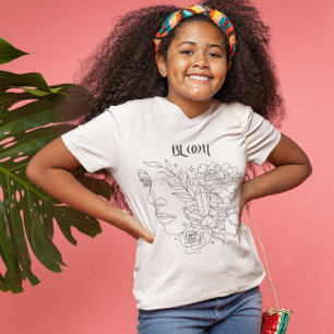 Camiseta Resumen Woman Line Art, bohemia