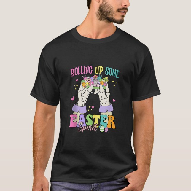 Camiseta Resumiendo algo de espíritu de Pascua Feliz Día de (Anverso)