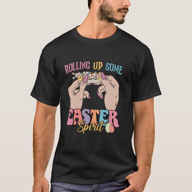 Camiseta Resumiendo algo de espíritu de Pascua Feliz Día de (Anverso)