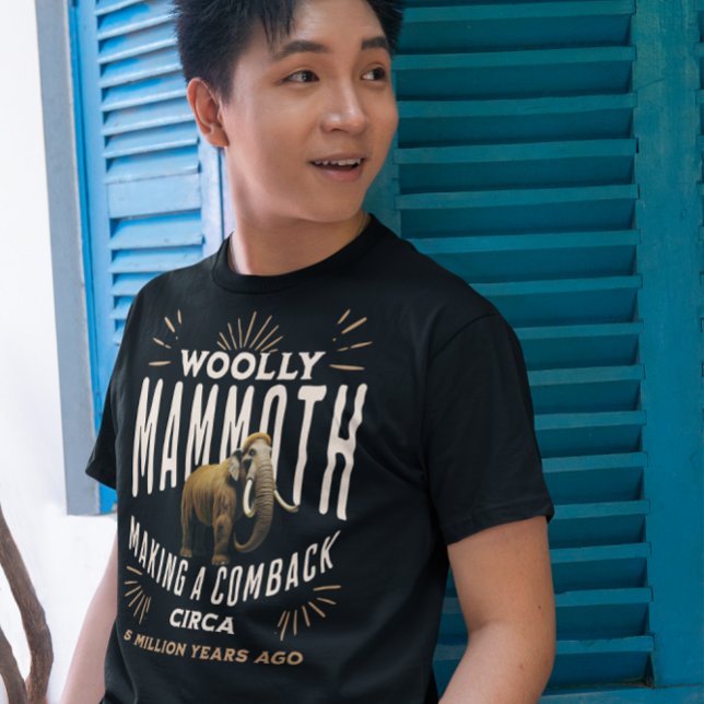 Camiseta Resurgimiento de mamut lúgubre (Woolly Mammoth Comeback Shirt for Men)