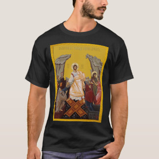 Camiseta Resurrección de Cristo icono ortodoxo serbio amigo
