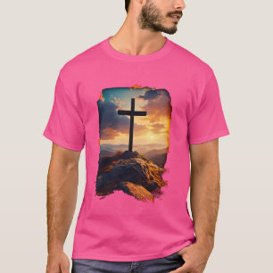 Camiseta Resurrección Domingo Cruz de Jesucristo Cristiano