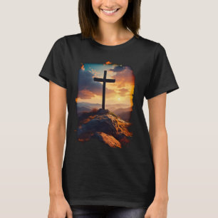 Camiseta Resurrección Domingo Cruz de Jesucristo Cristiano