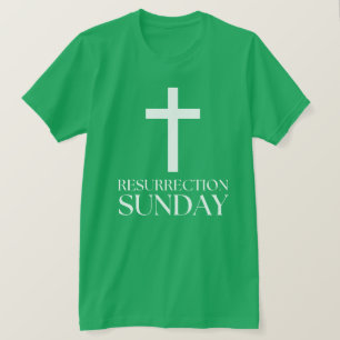 Camiseta Resurrección Domingo Cruza Pascua Cristiana