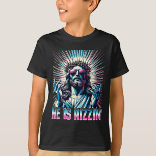 Camiseta Resurrección Graciosa Pascua Rizz Es Rizzin Jesús