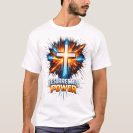 Camiseta Resurrection Power Christian Cross T-Shirt 