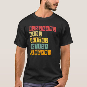 Camiseta Ret de leyenda del artista de tatuaje de papá
