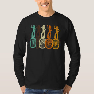 Camiseta Ret del bailarín bailarín bailarín musical disco d