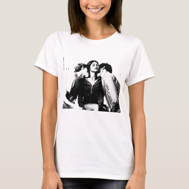 Camiseta Retadores Arte, Tashi y Patrick Clear (Medio) (Anverso)