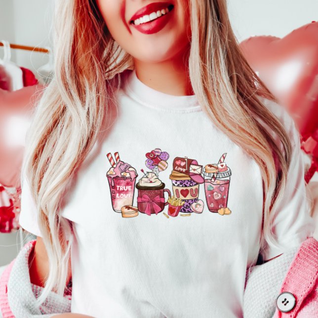 Camiseta Retas de San Valentín rosas (Subido por el creador)