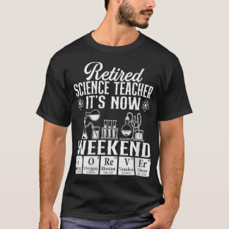 Camiseta Reti escolar de fin de semana de profesor de cienc