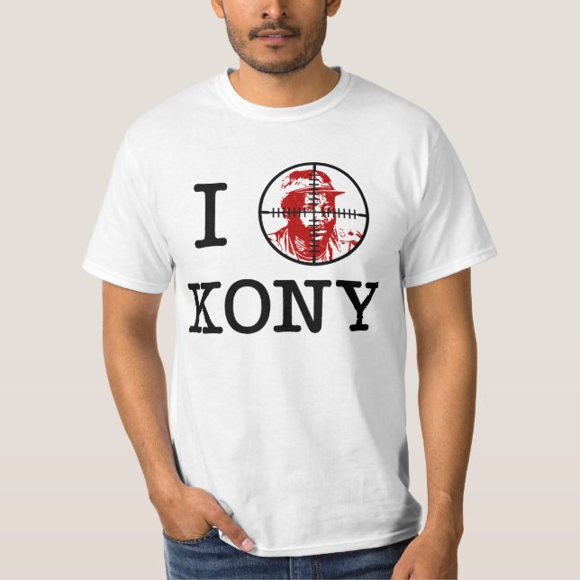 Camiseta Retículos 2012 de la blanco de Kony José Kony (Anverso)