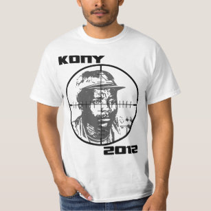 Camiseta Retículos 2012 de la blanco de Kony José Kony