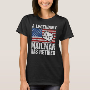Camiseta Retir a trabajador postal retirado Mailman y compa