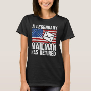 Camiseta Retir a trabajador postal retirado Mailman y compa