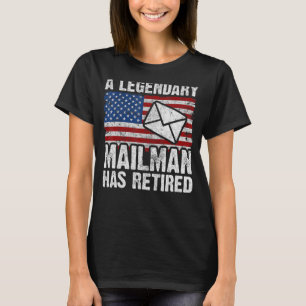 Camiseta Retir a trabajador postal retirado Mailman y compa