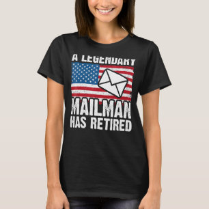 Camiseta Retir a trabajador postal retirado Mailman y compa