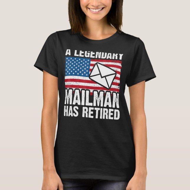 Camiseta Retir a trabajador postal retirado Mailman y compa (Anverso)