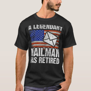 Camiseta Retir a trabajador postal retirado Mailman y compa