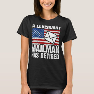 Camiseta Retir a trabajador postal retirado Mailman y compa