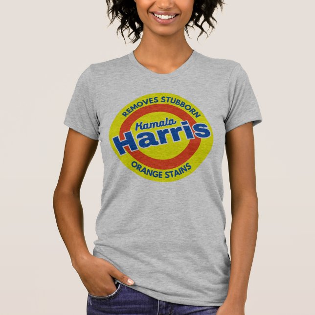 Camiseta Retira al Naranja testarudo Stains Harris Kamala (Anverso)