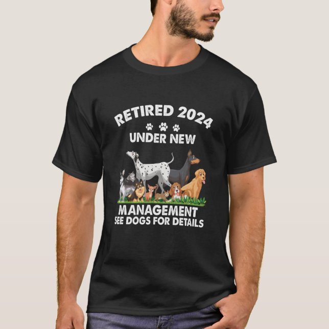 Camiseta Retirada 2024 Bajo Nueva Gestión Ver Perros Para L (Anverso)
