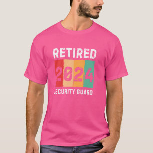 Camiseta Retirada 2024 de la Guardia de Seguridad Vintage R