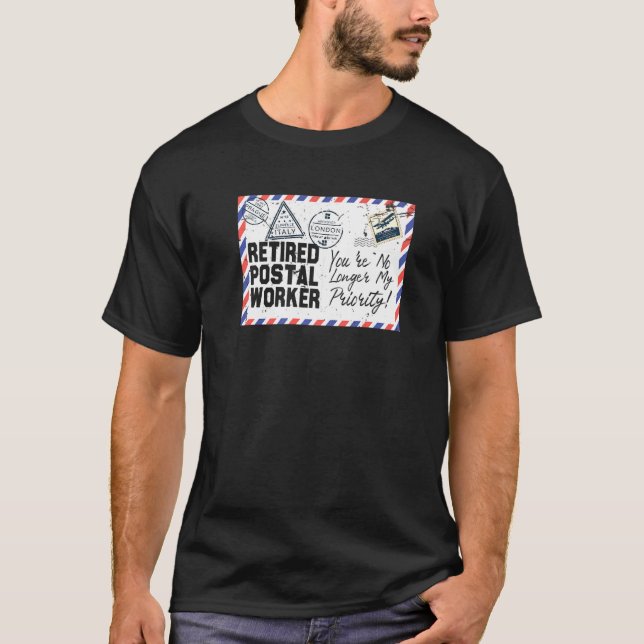 Camiseta Retirada de la oficina de correos de jubilaciones  (Anverso)