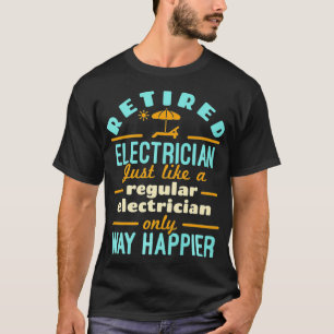Camiseta Retirada de trabajadores eléctricos jubilados