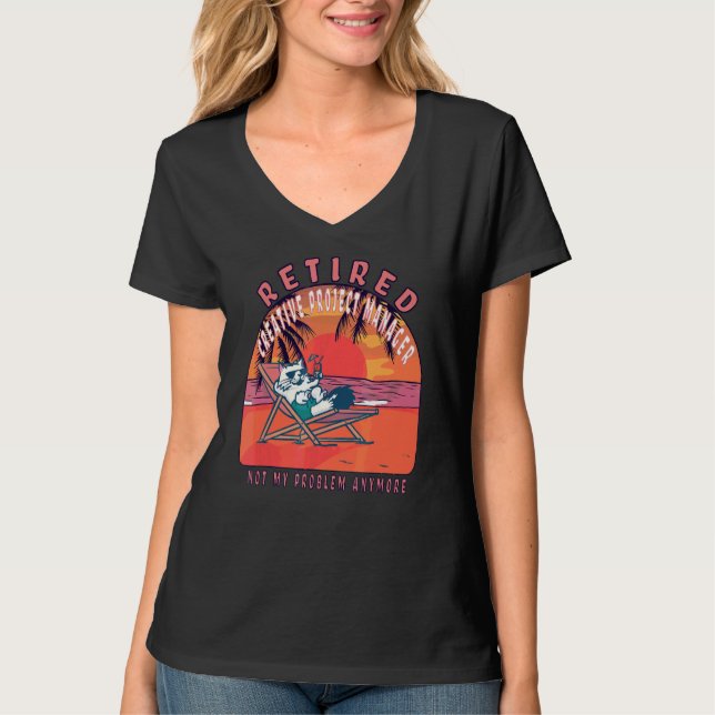 Camiseta Retirada del Administrador de proyectos creativos  (Anverso)