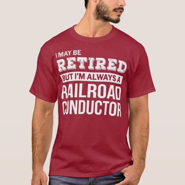 Camiseta Retirada del Conductor de Ferrocarriles Regalo Fun (Anverso)