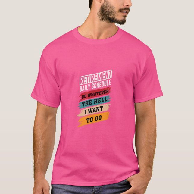 Camiseta Retirada del horario diario de retiro (Anverso)
