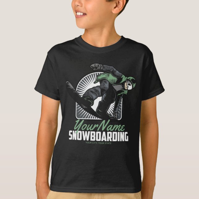 Camiseta Retirada personalizada de snowboard (Anverso)