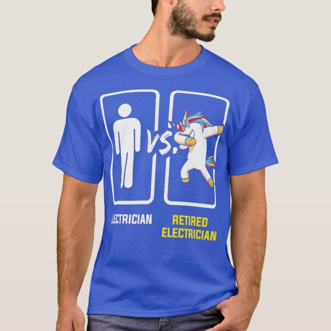Camiseta Retirada regular de la jubilación del Electrista r (Anverso)
