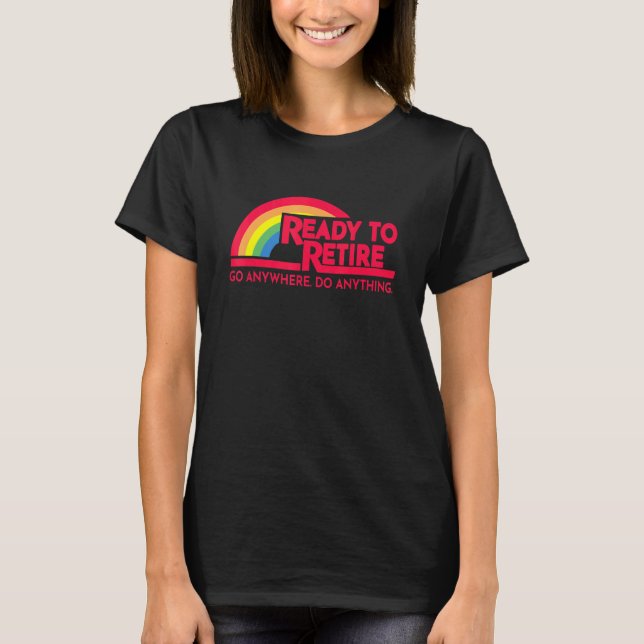 Camiseta Retirado 2022 Listo para Relajar el Arcoiris estil (Anverso)
