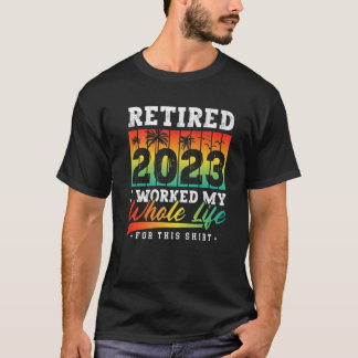 Camiseta Retirado 2023 Regalos de Jubilación Vintage Hombre