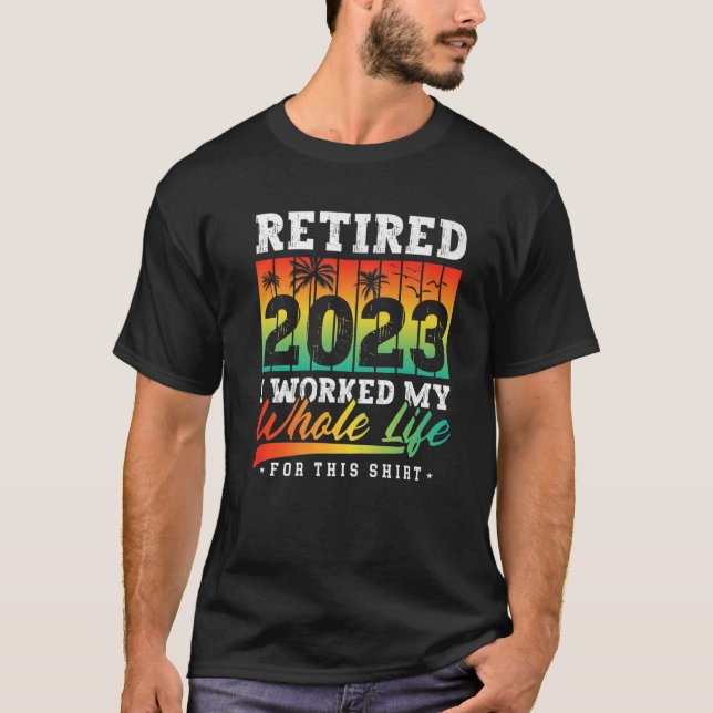 Camiseta Retirado 2023 Regalos de Jubilación Vintage Hombre (Anverso)